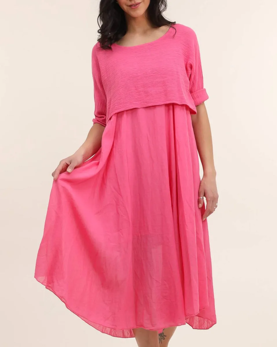 100% Cotton 8285 2 Piece Dress,Women Wear