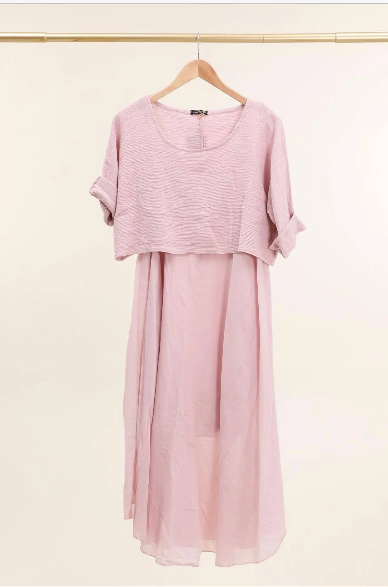 100% Cotton 8285 2 Piece Dress,Women Wear