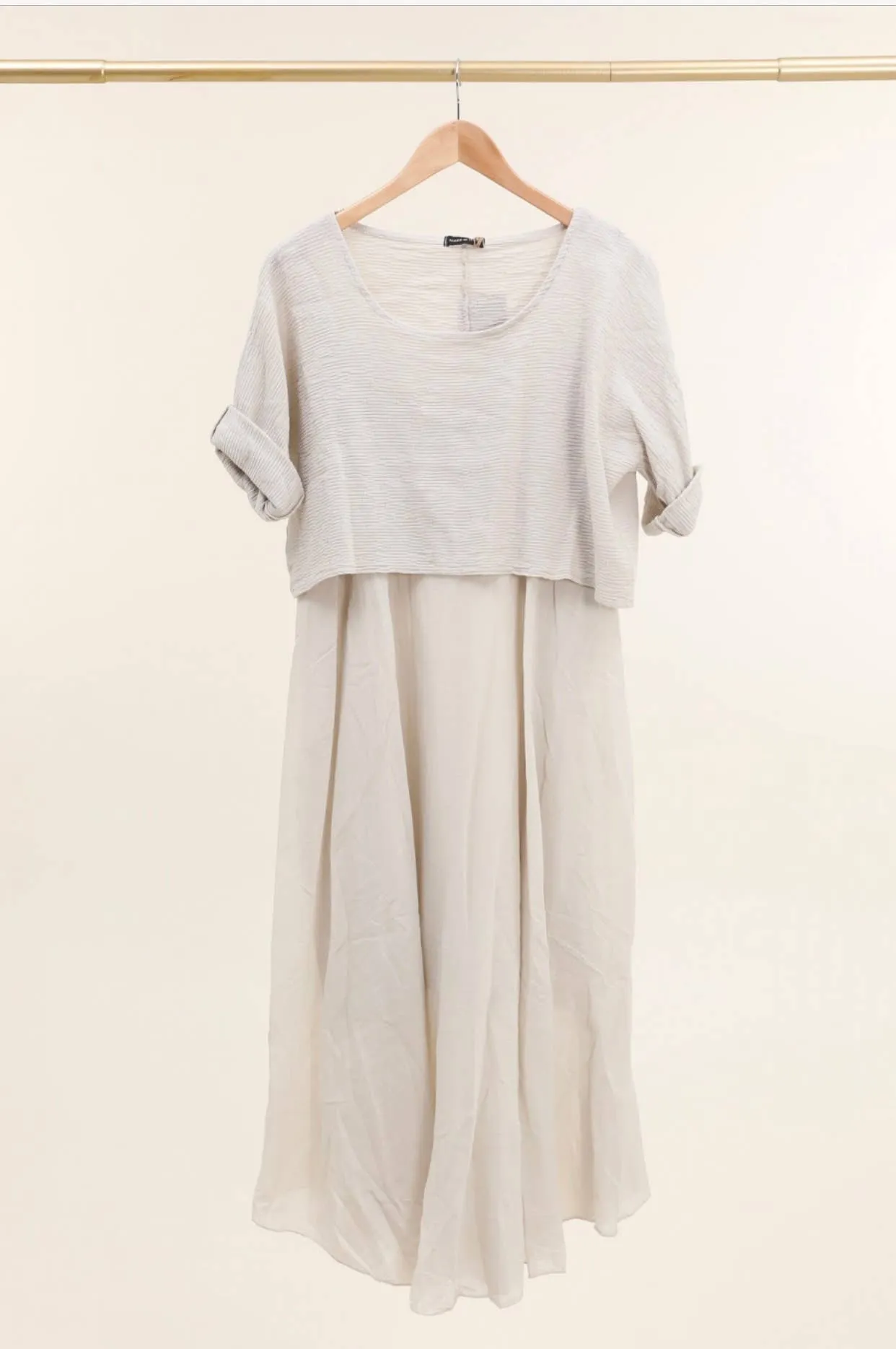 100% Cotton 8285 2 Piece Dress,Women Wear