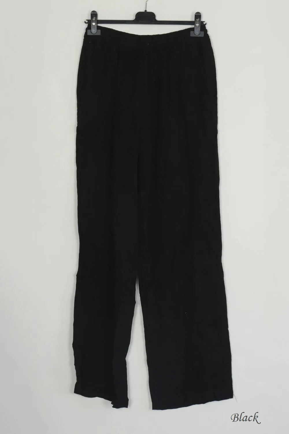 100% Linen Drawstring Pants- 30132,Women Wear