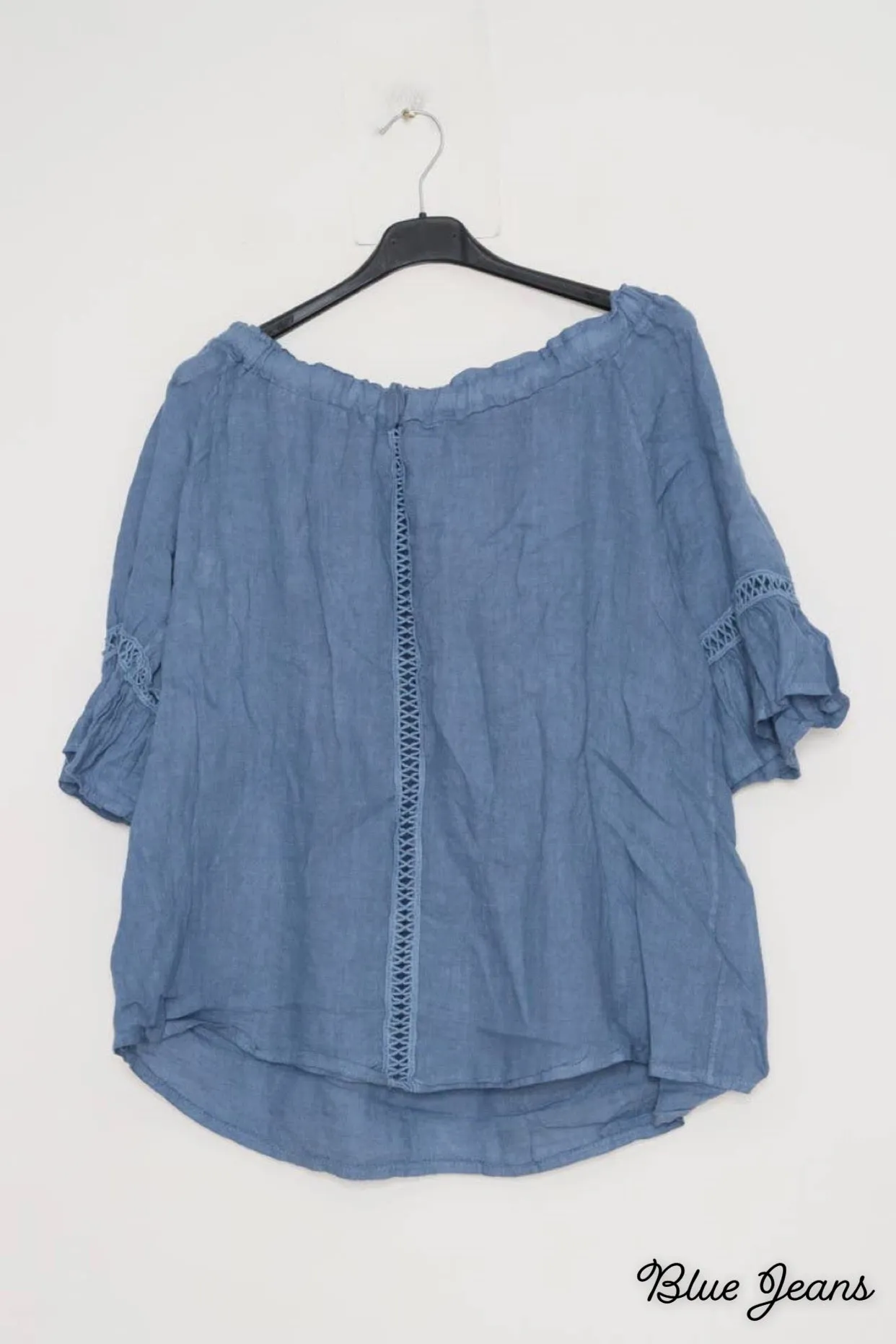 100% Linen Peasant Top 1121,Women Wear