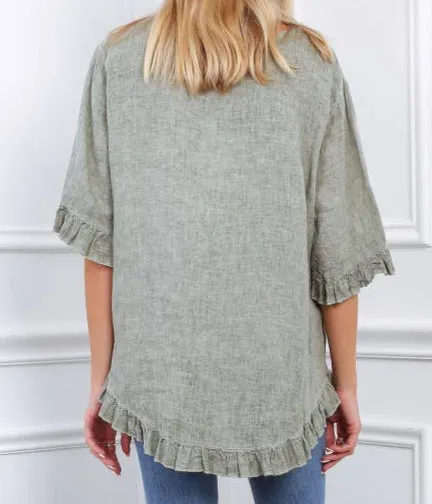 21925 Ruffle Top,Women Wear