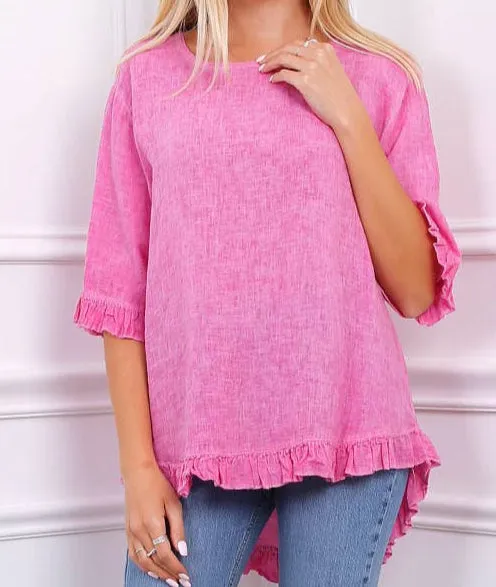 21925 Ruffle Top,Women Wear