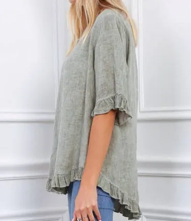 21925 Ruffle Top,Women Wear