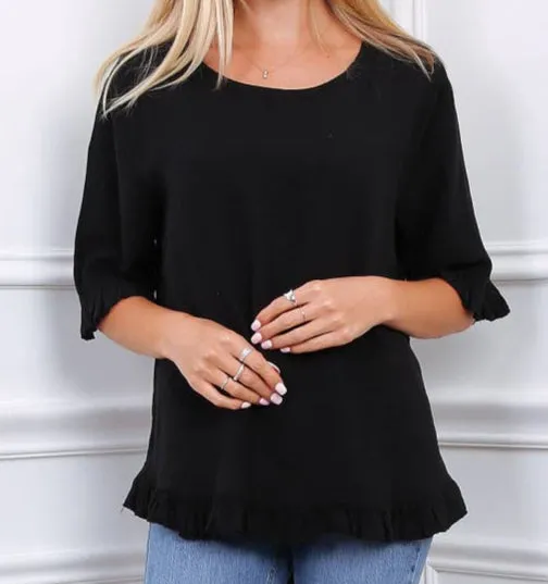 21925 Ruffle Top,Women Wear