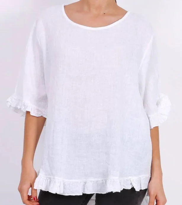 21925 Ruffle Top,Women Wear
