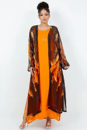 244 Passion Long Sleeve Duster OSFM,Women Wear