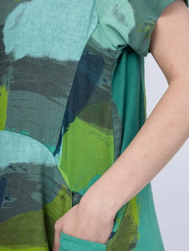 3533 Brushstrokes Dress,Women Wear