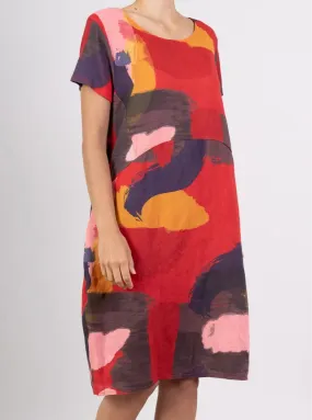 3533 Brushstrokes Dress,Women Wear