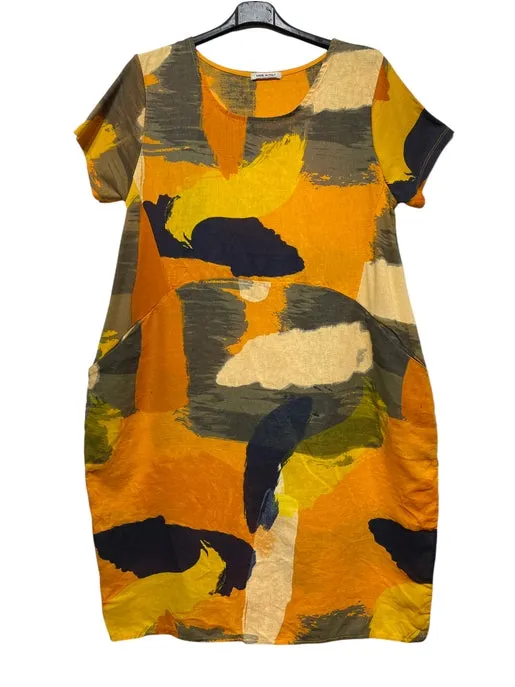 3533 Brushstrokes Dress,Women Wear