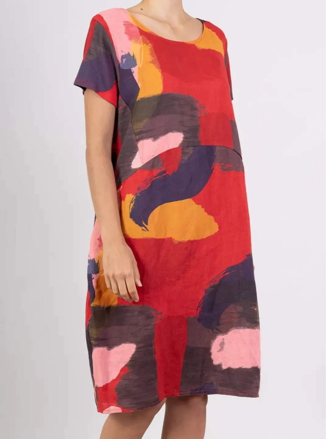 3533 Brushstrokes Dress,Women Wear