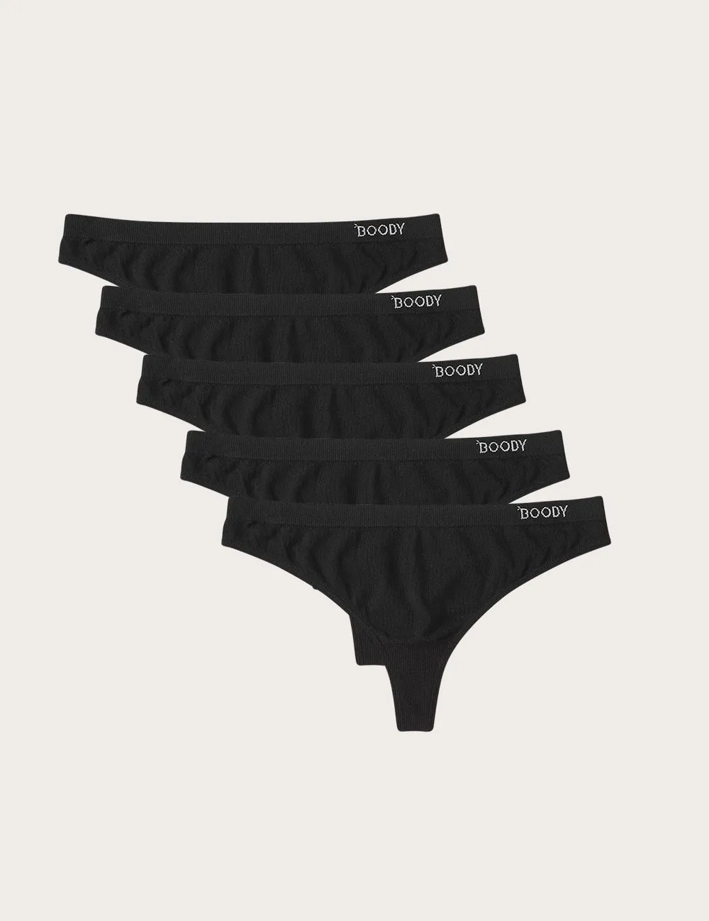 5-Pack G-String - Black,Women Wear