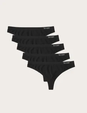 5-Pack G-String - Black,Women Wear