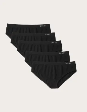 5-Pack Hipster Bikini - Black,Women Wear