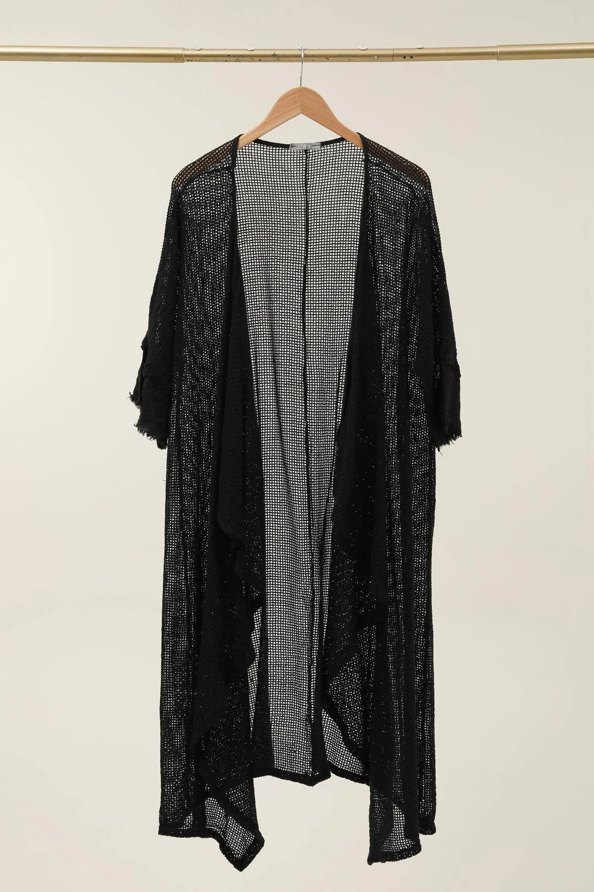 60865 Openwork Flutter Jacket,Women Wear