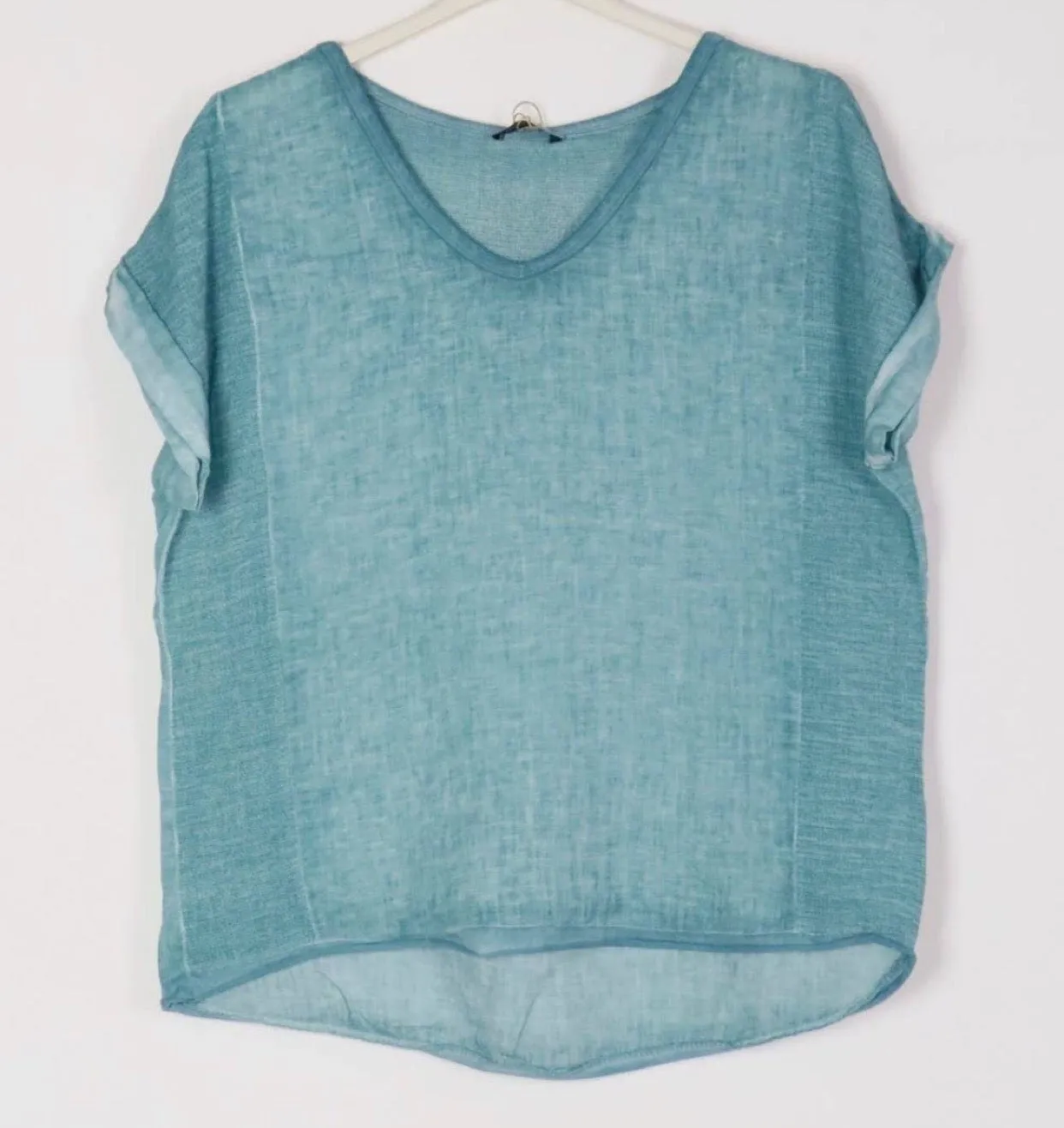 651 Textured Linen Gauze Top,Women Wear