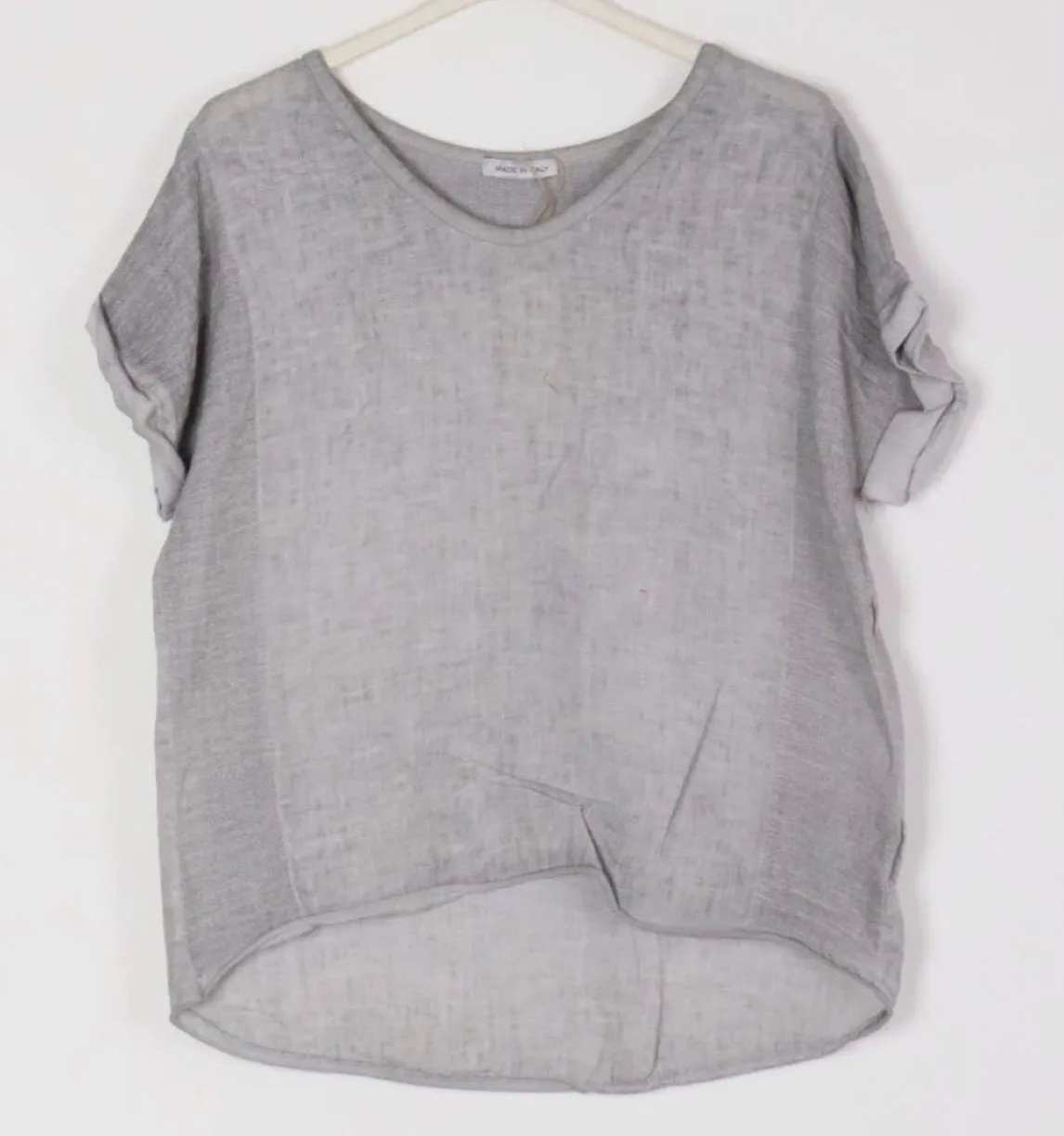 651 Textured Linen Gauze Top,Women Wear