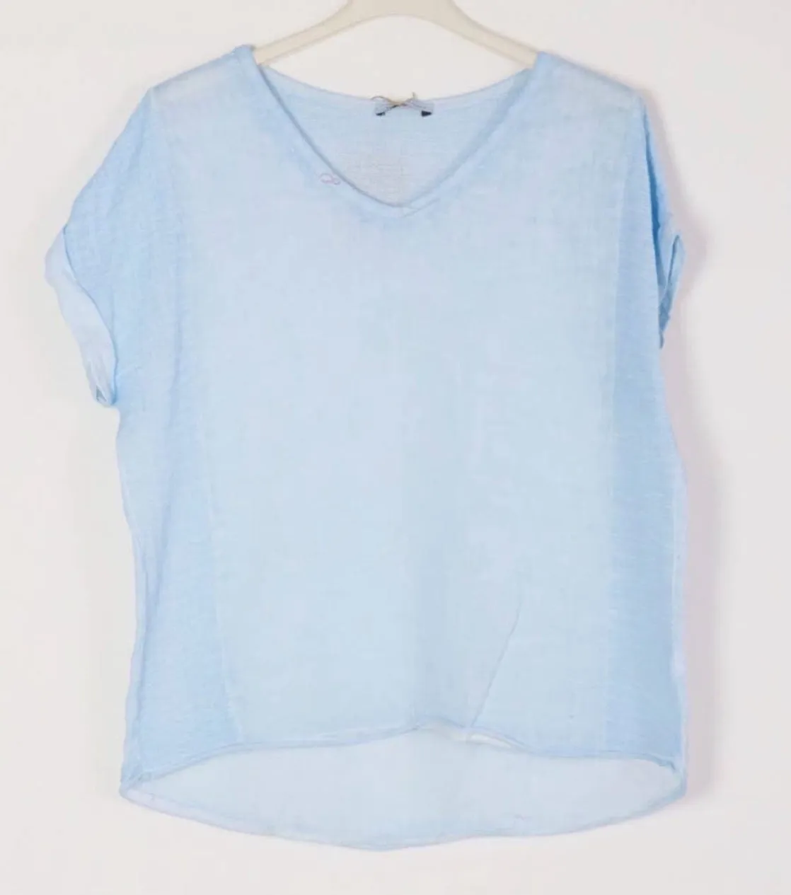 651 Textured Linen Gauze Top,Women Wear