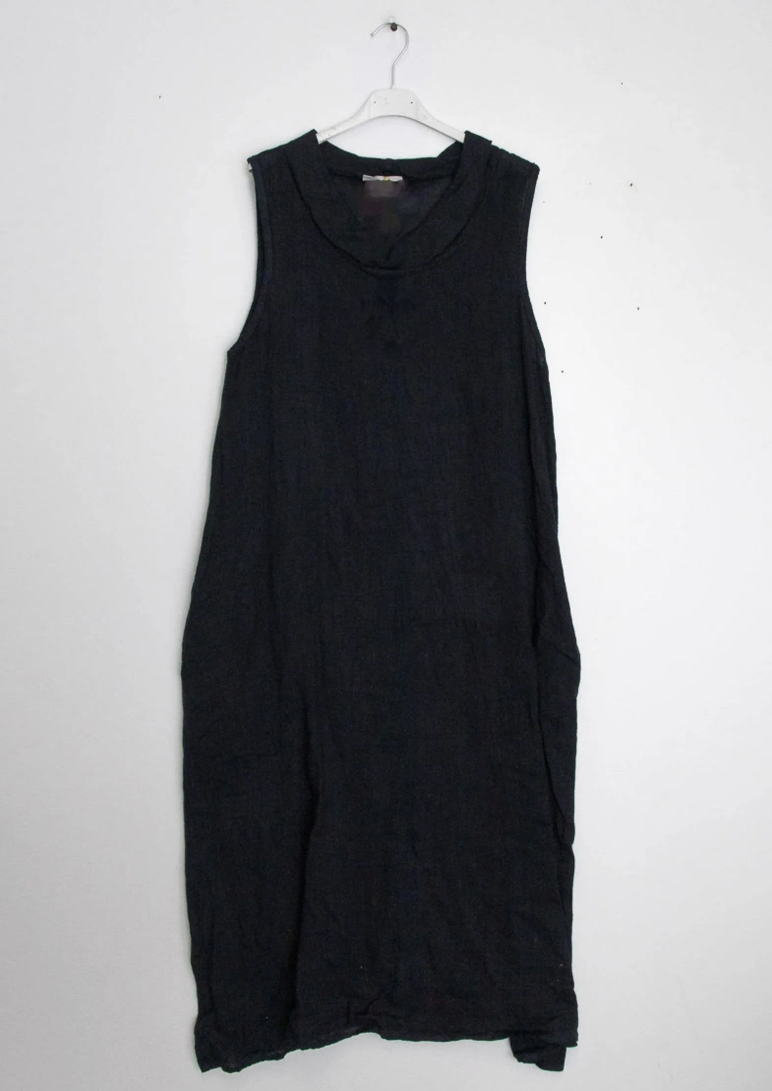 72078L Cowl Dress Linen,Women Wear