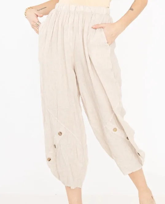 878L Linen Pants,Women Wear