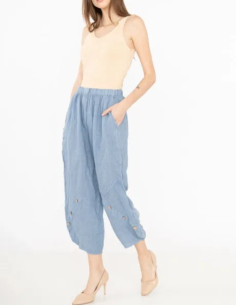 878L Linen Pants,Women Wear