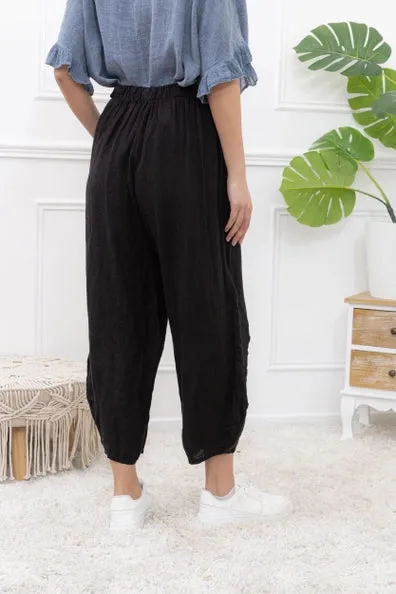 878L Linen Pants,Women Wear