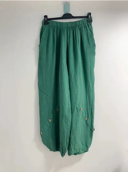 878L Linen Pants,Women Wear