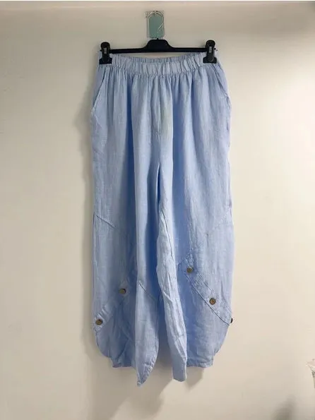 878L Linen Pants,Women Wear