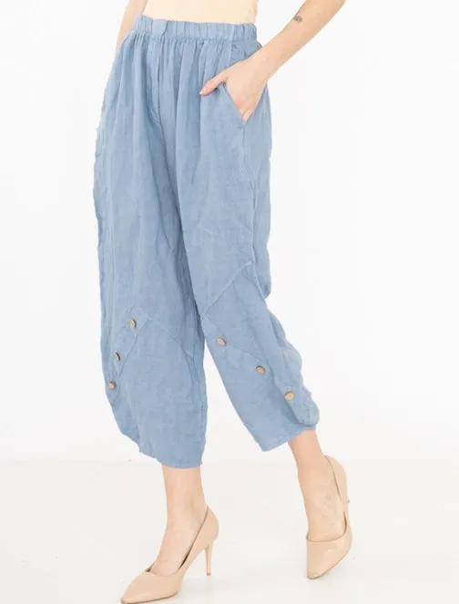 878L Linen Pants,Women Wear