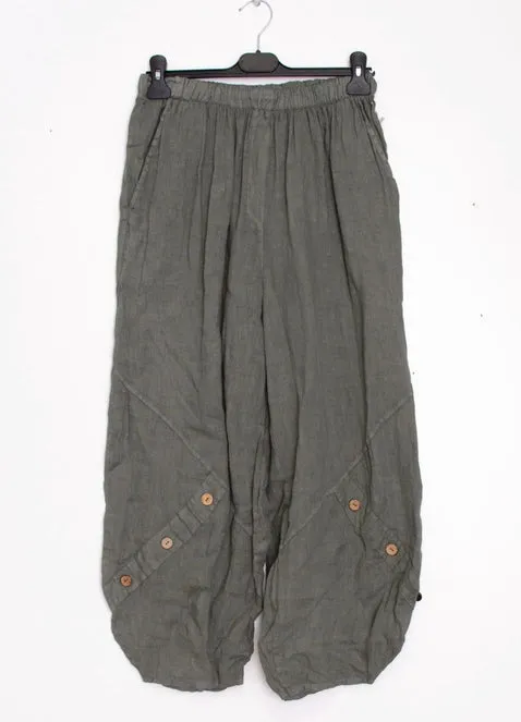 878L Linen Pants,Women Wear