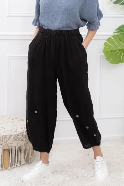 878L Linen Pants,Women Wear