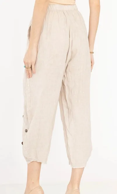 878L Linen Pants,Women Wear