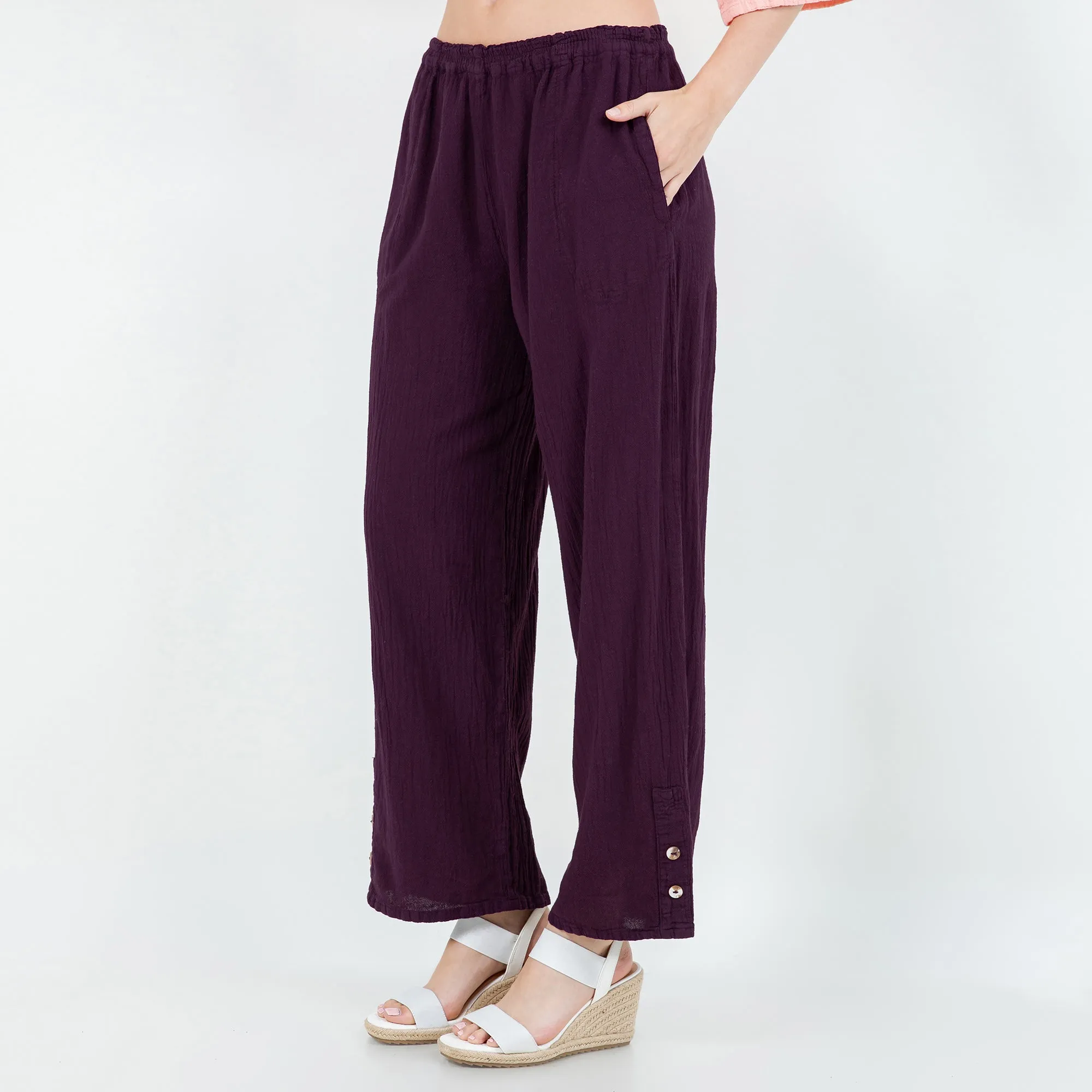 Alexis Pants 100% Cotton Gauze,Women Wear