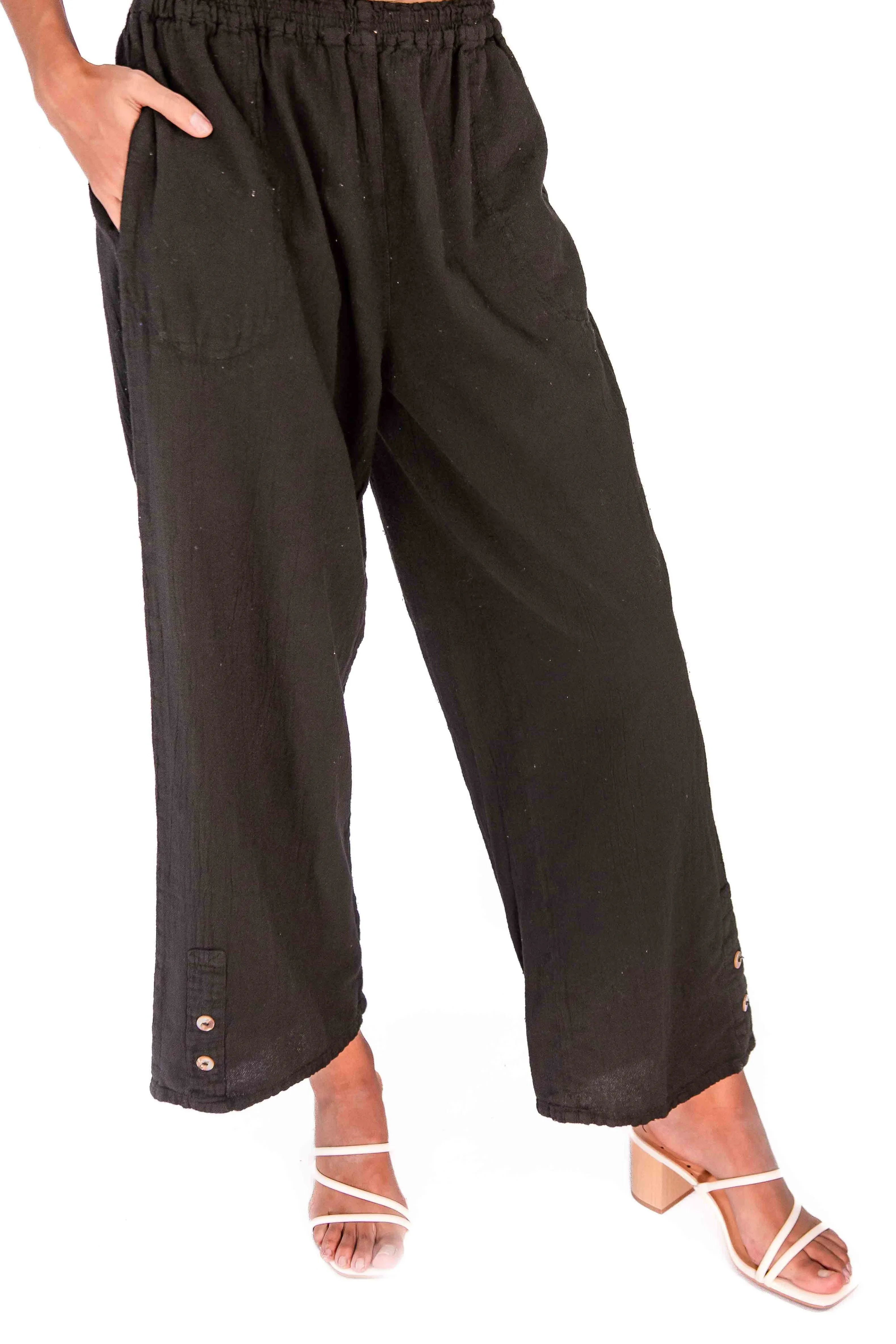 Alexis Pants 100% Cotton Gauze,Women Wear
