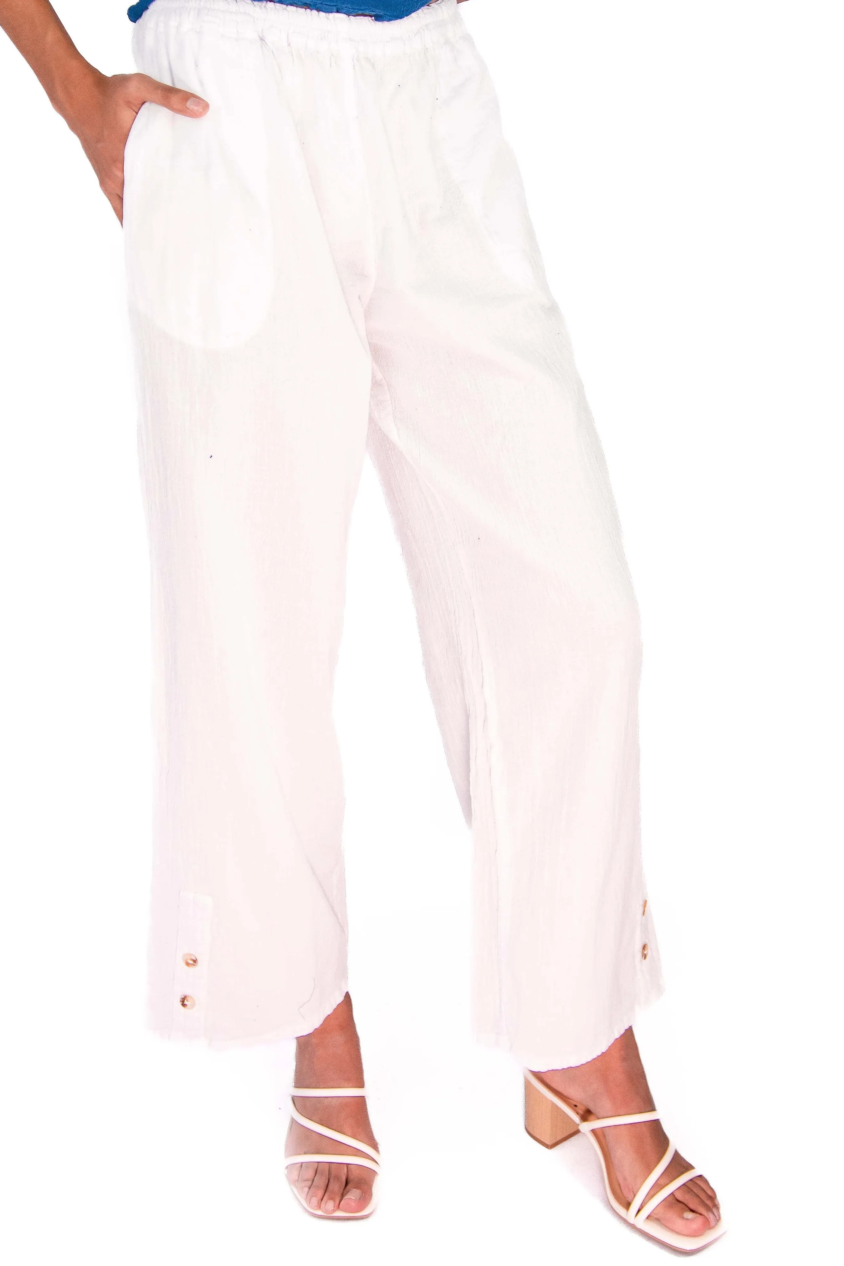 Alexis Pants 100% Cotton Gauze,Women Wear