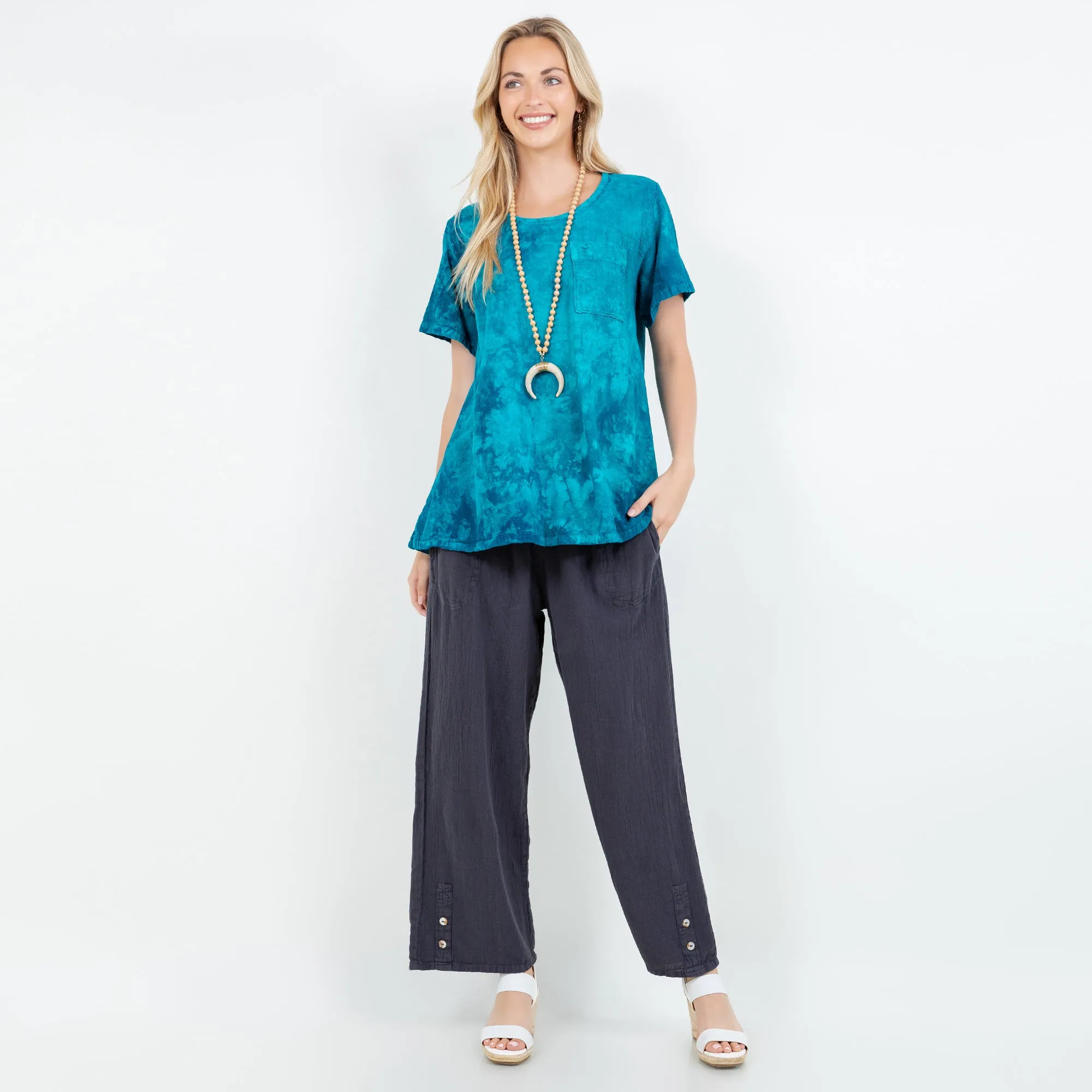 Alexis Pants 100% Cotton Gauze,Women Wear