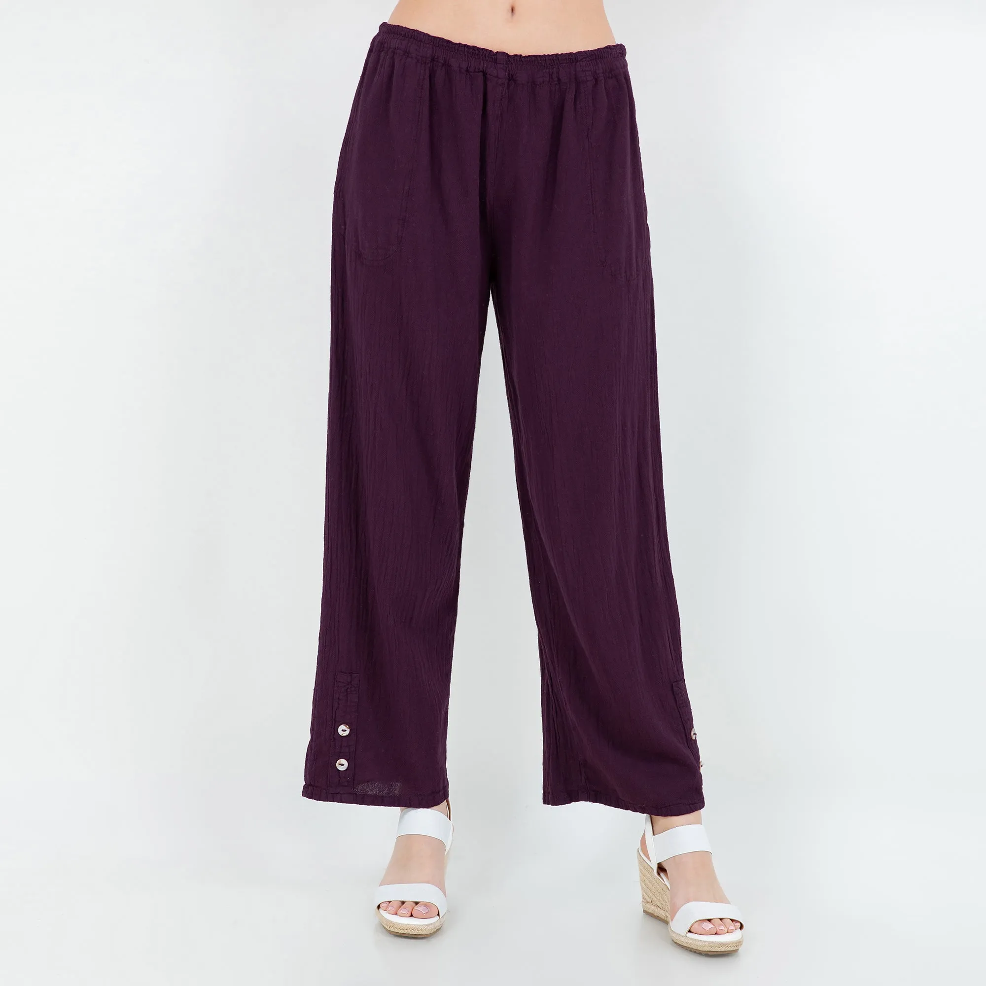 Alexis Pants 100% Cotton Gauze,Women Wear