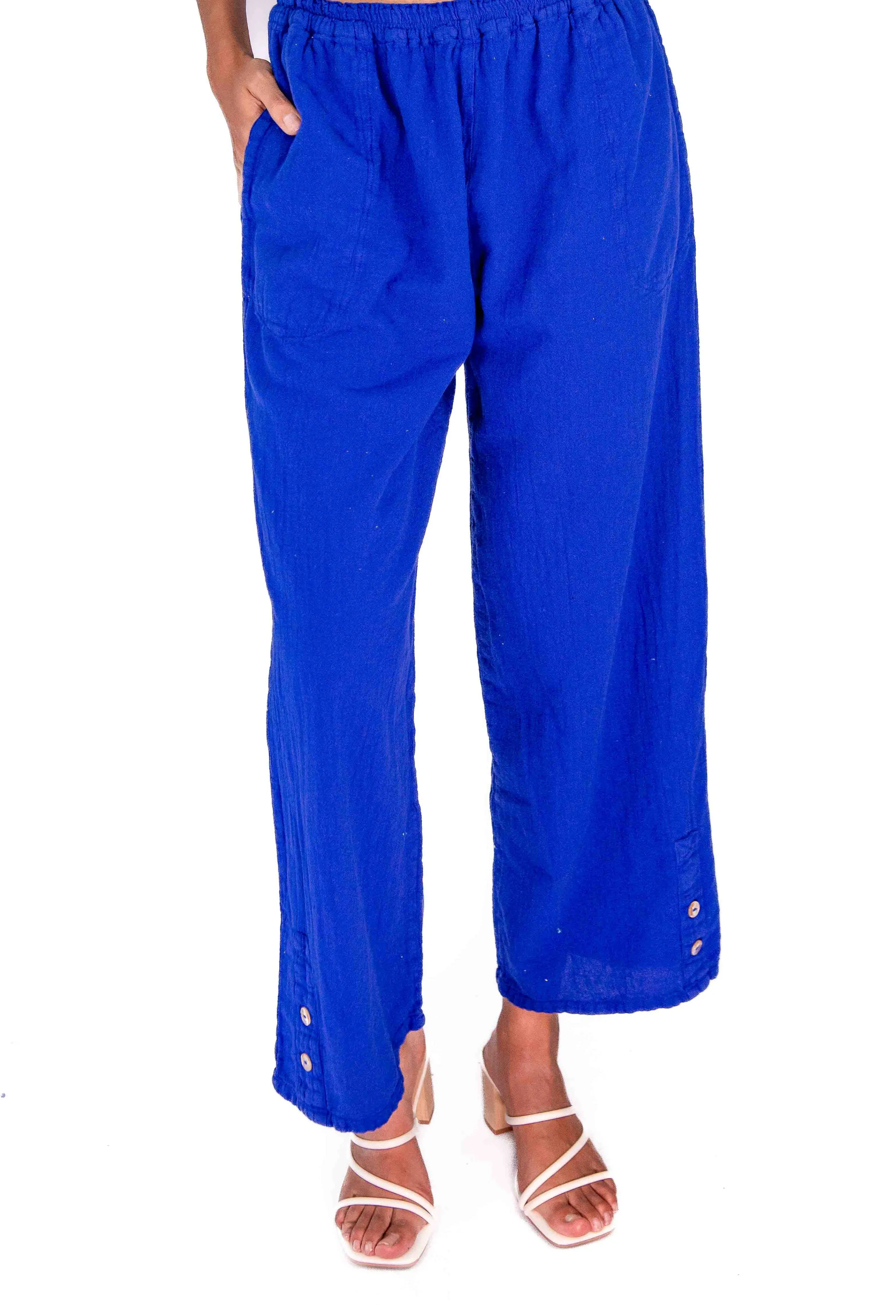 Alexis Pants 100% Cotton Gauze,Women Wear