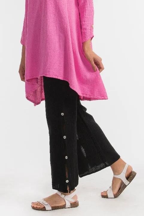 Amber Pant- Sale Featuring Keyhole Details 100% Cotton Gauze,Women Wear