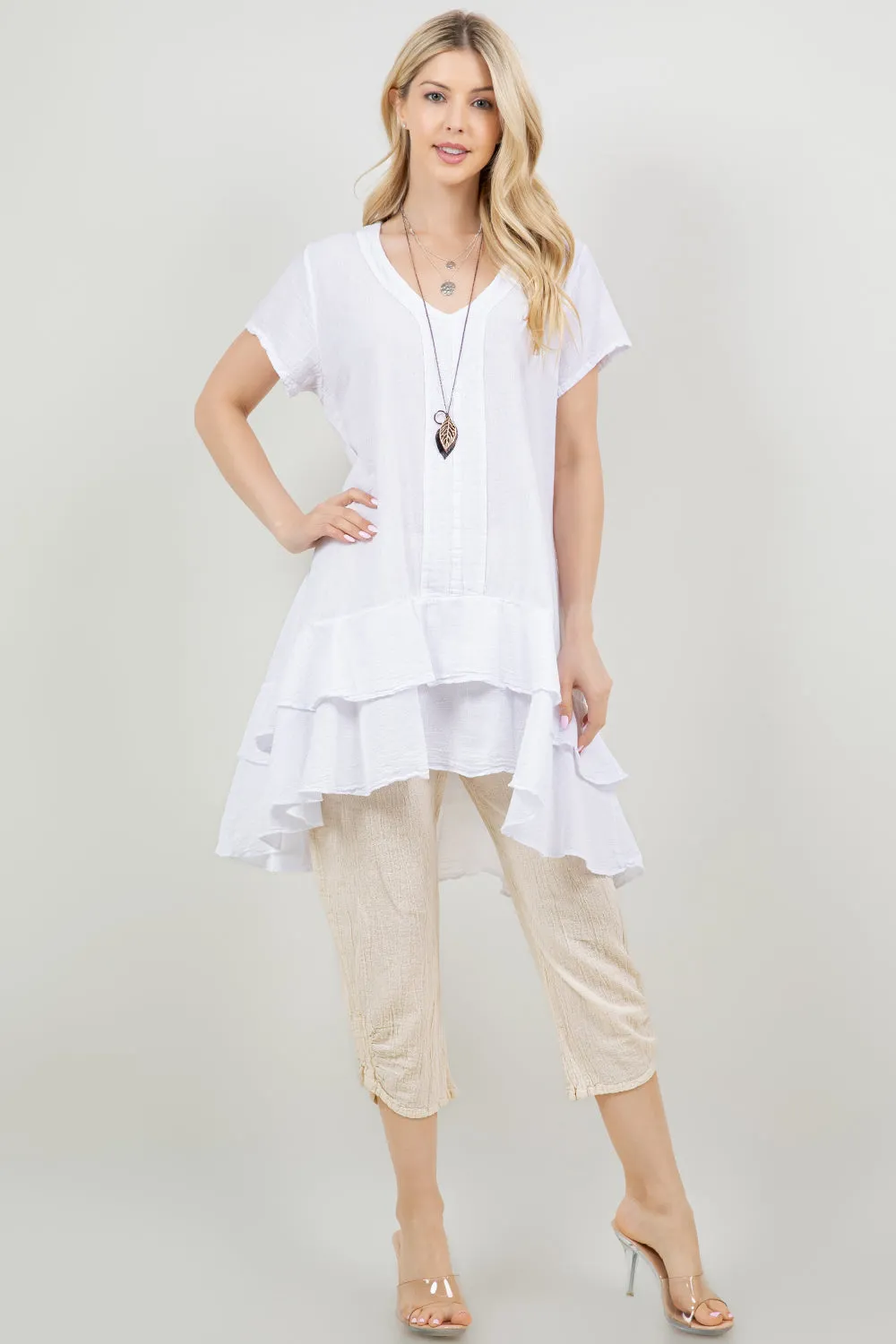 Andrea Top- 100% Cotton Gauze,Women Wear