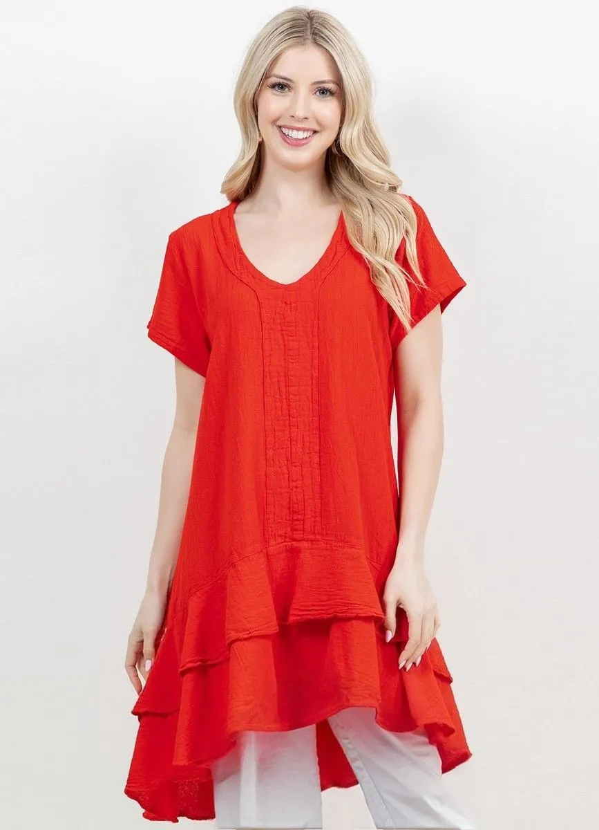 Andrea Top- 100% Cotton Gauze,Women Wear
