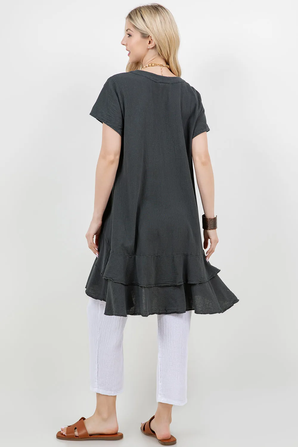 Andrea Top- 100% Cotton Gauze,Women Wear