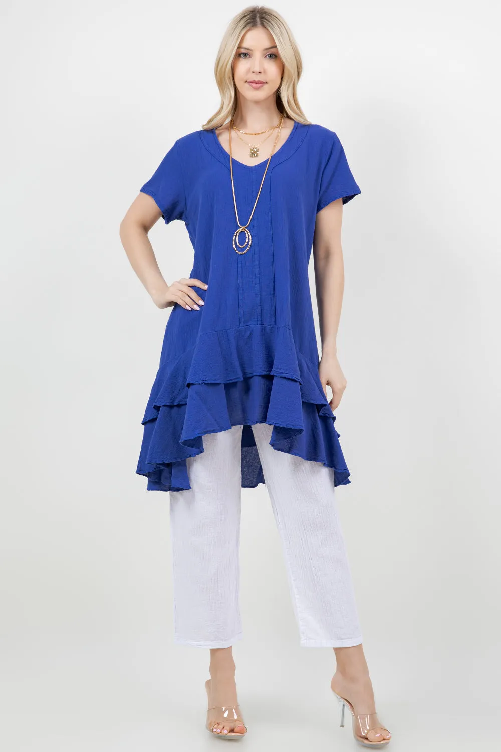 Andrea Top- 100% Cotton Gauze,Women Wear