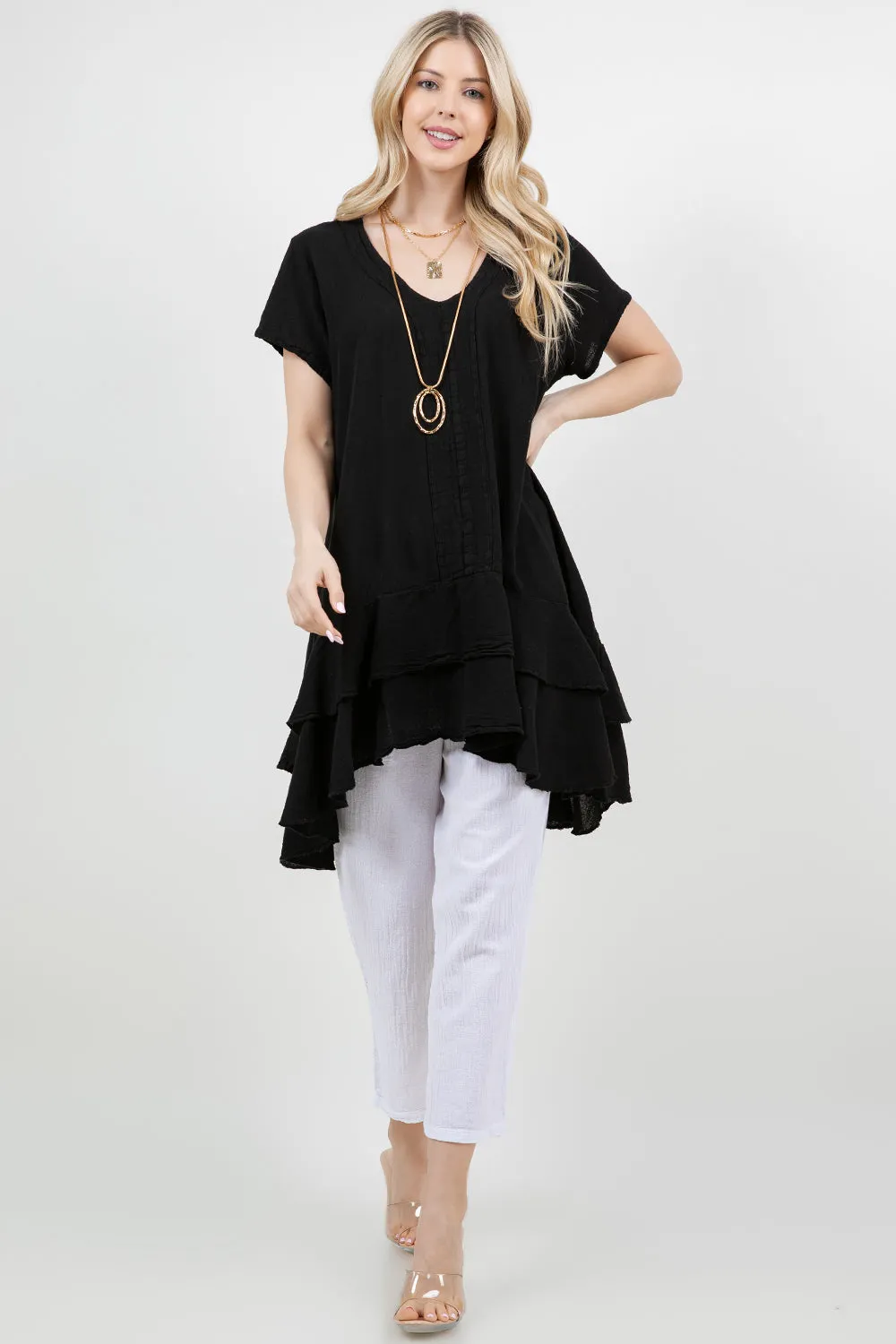 Andrea Top- 100% Cotton Gauze,Women Wear