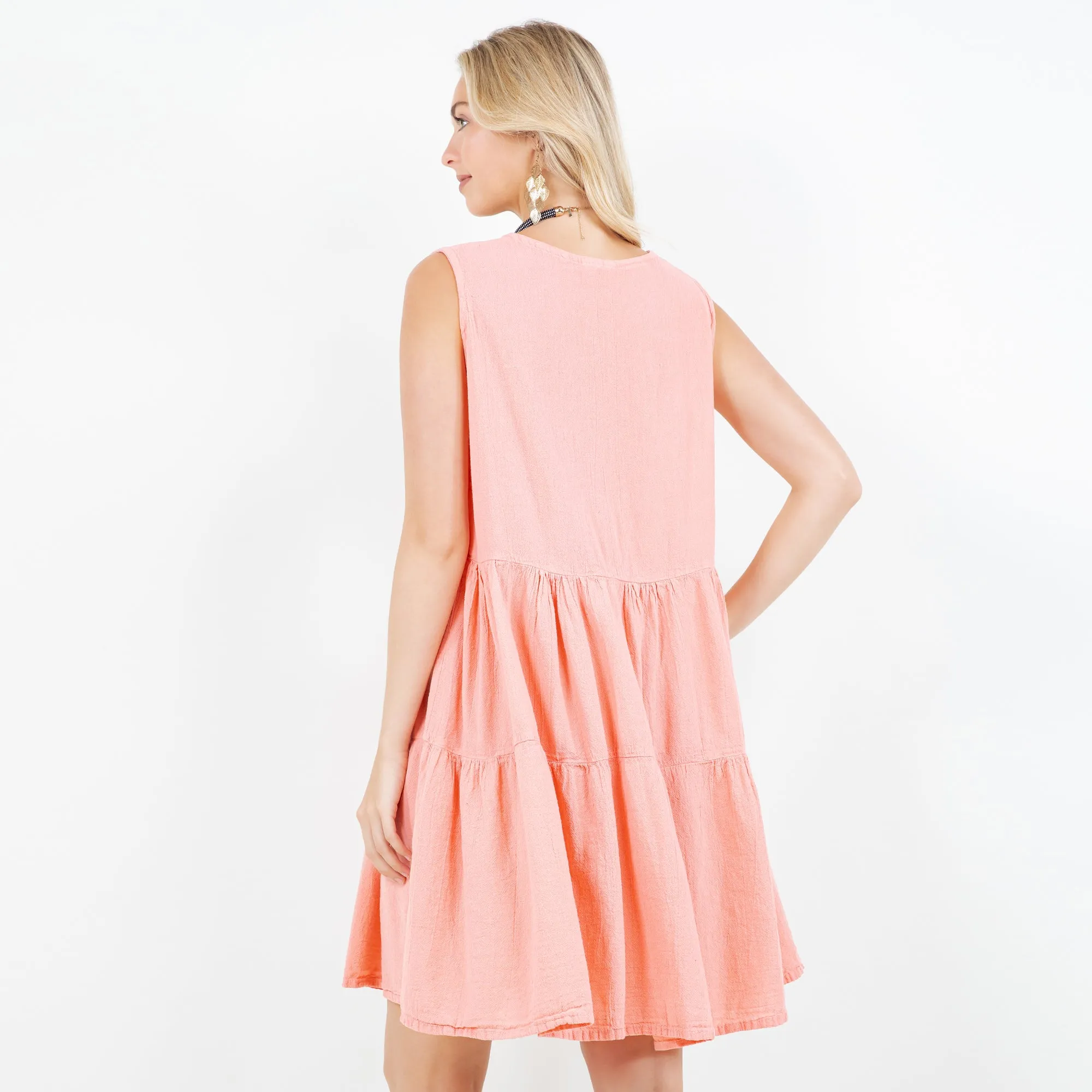 Anjanette Dress - 100% Cotton Gauze,Women Wear