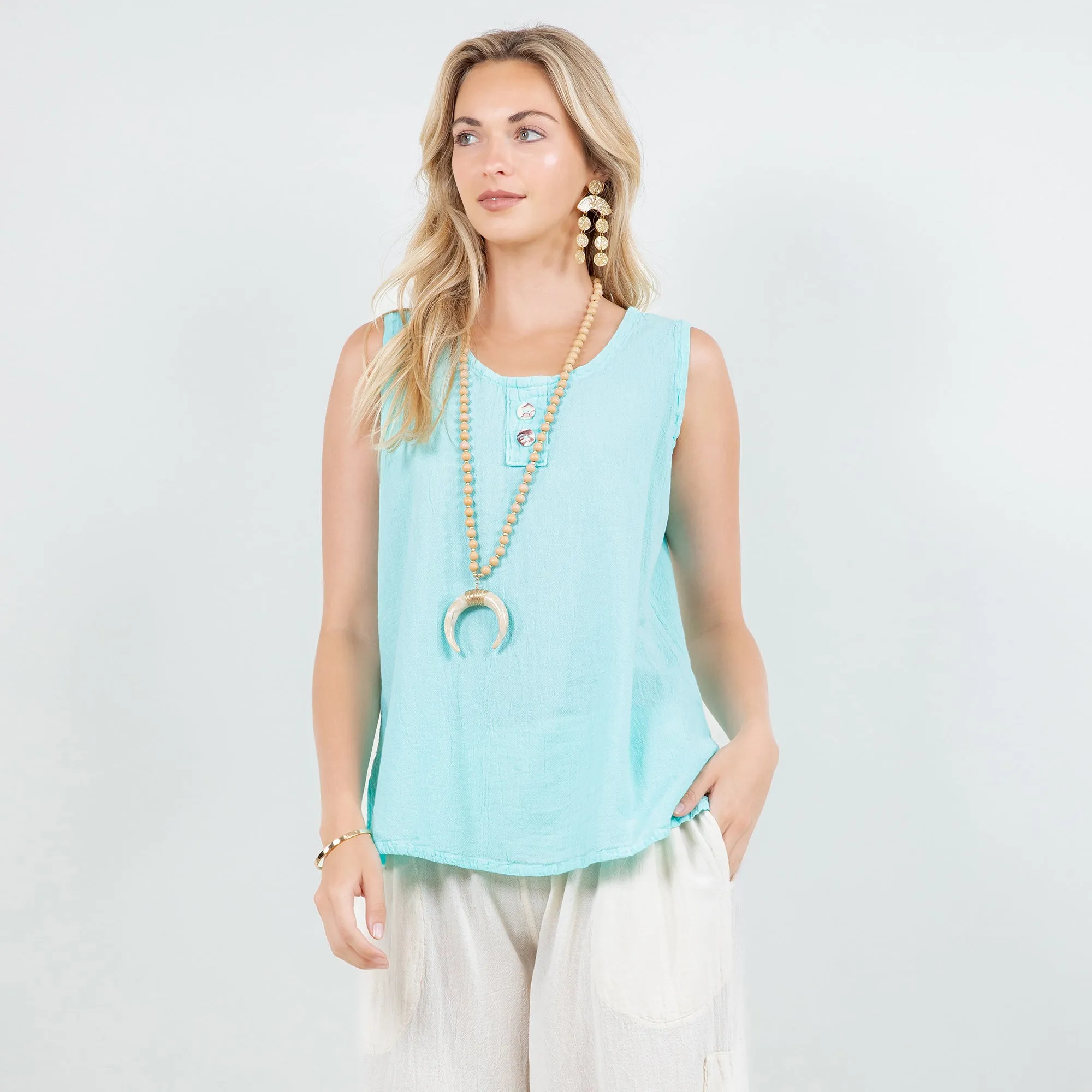Anne Top -100% Cotton Gauze,Women Wear