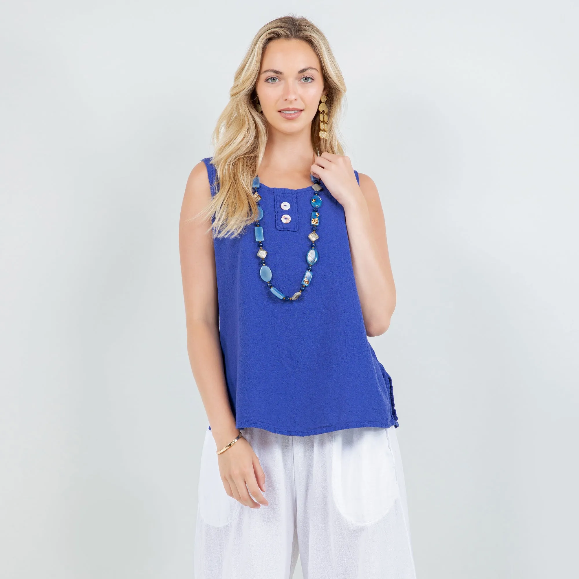Anne Top -100% Cotton Gauze,Women Wear