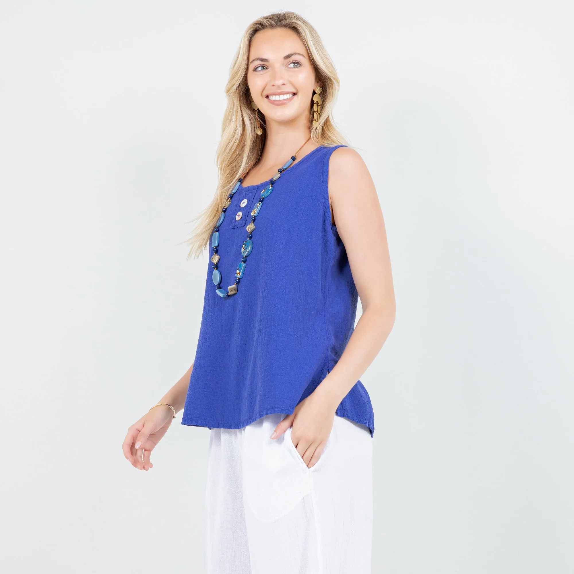 Anne Top -100% Cotton Gauze,Women Wear