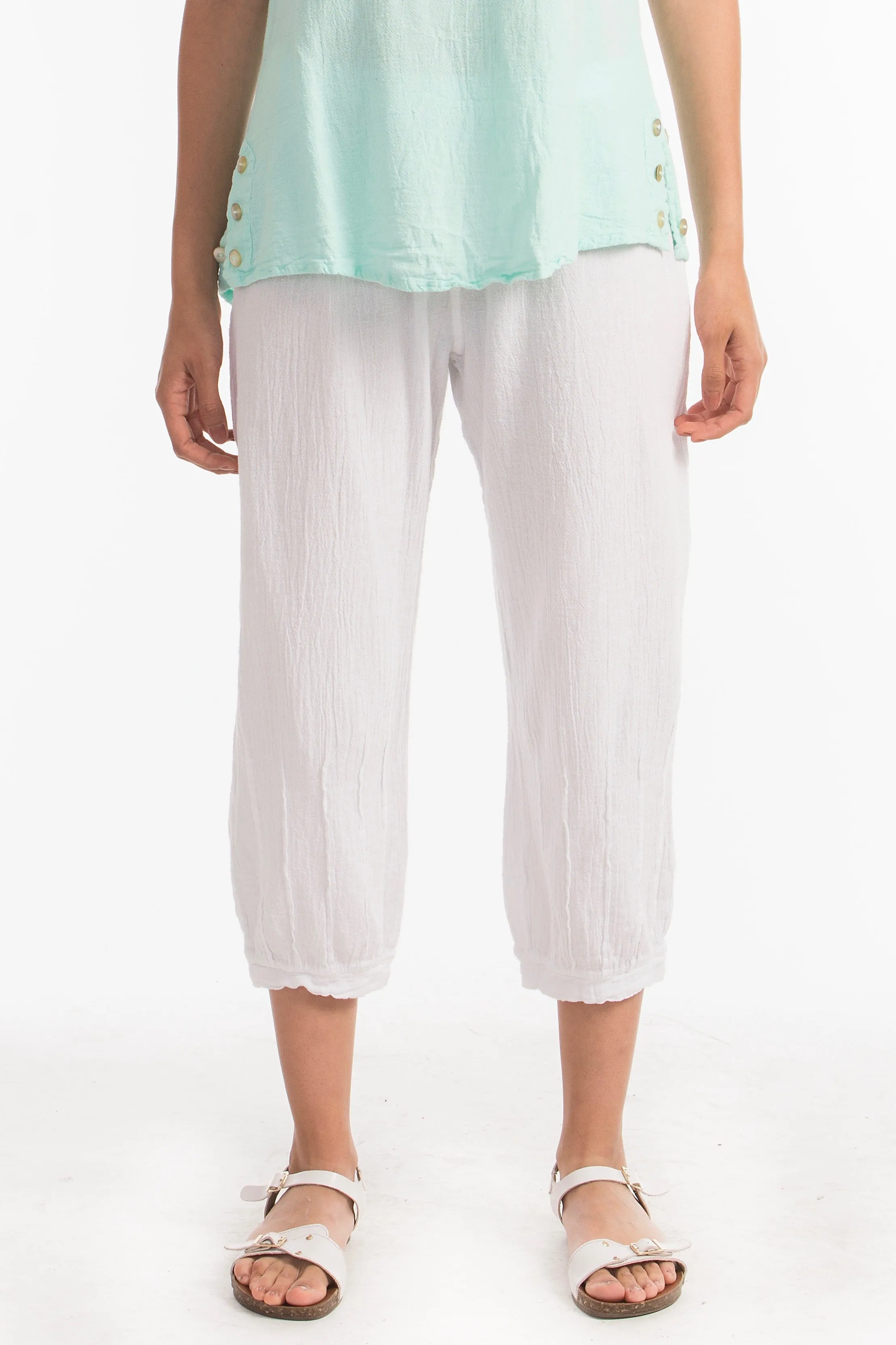 Ashley Pant- Featuring darted cuffs 100% Cotton Gauze,Women Wear