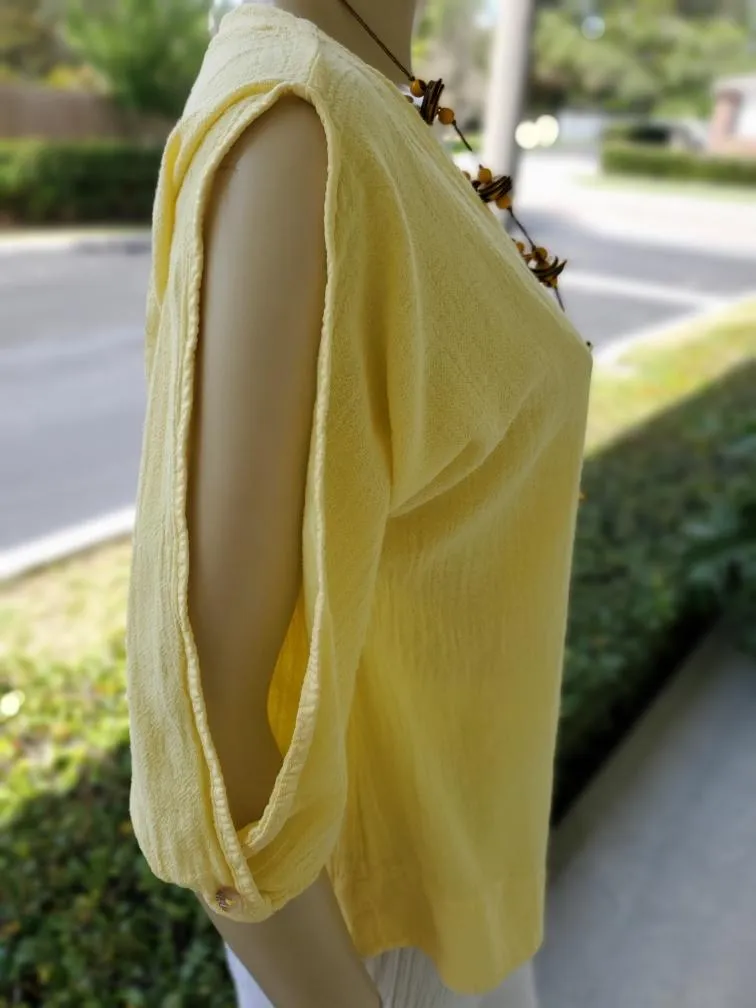 Barbara Top, Our Cut-Out 3/4 Sleeve Top,Women Wear